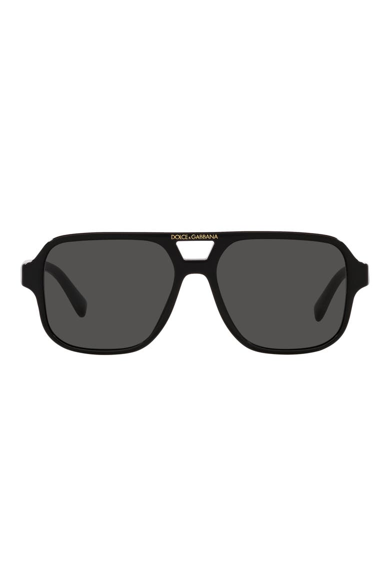 50mm Pilot Sunglasses, Main, color, BLACK