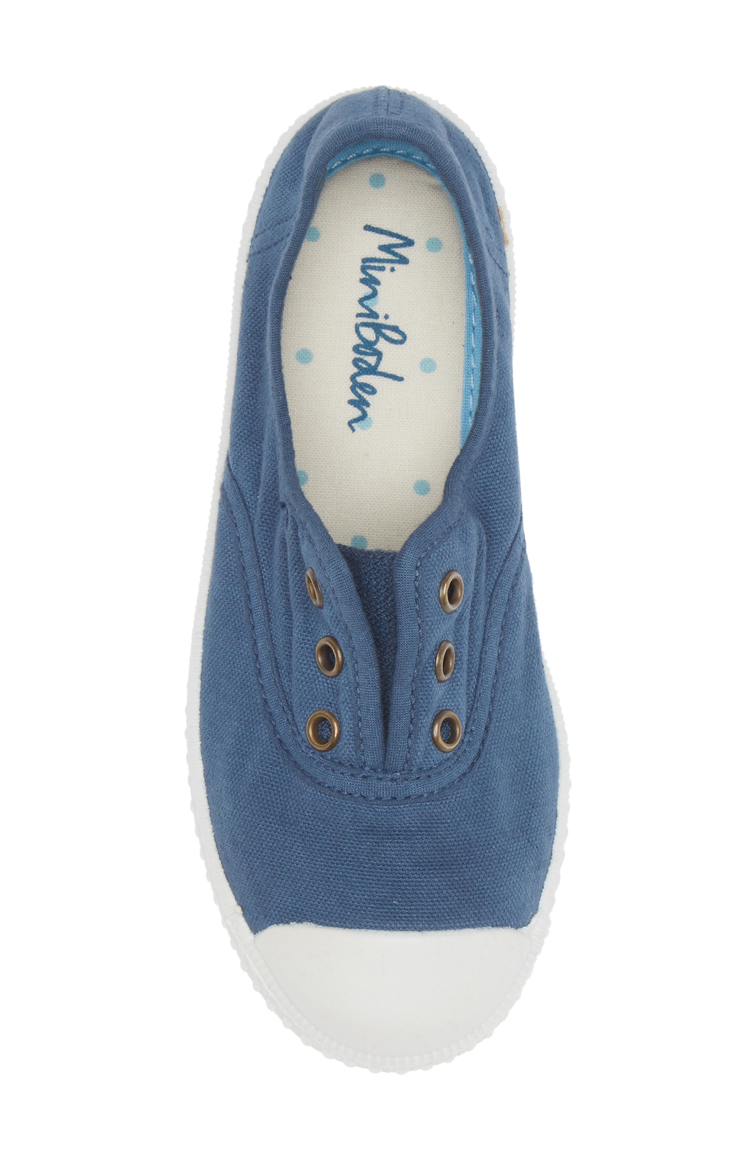 Mini Boden Kids
 Laceless Sneaker, Alternate, color, College Navy