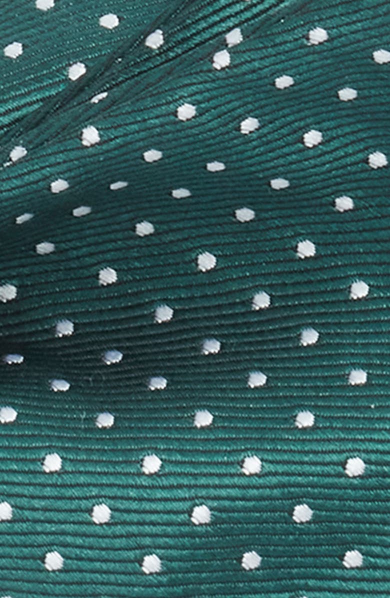 CLIFTON WILSON Polka Dot Silk Bow Tie, Alternate, color, Green