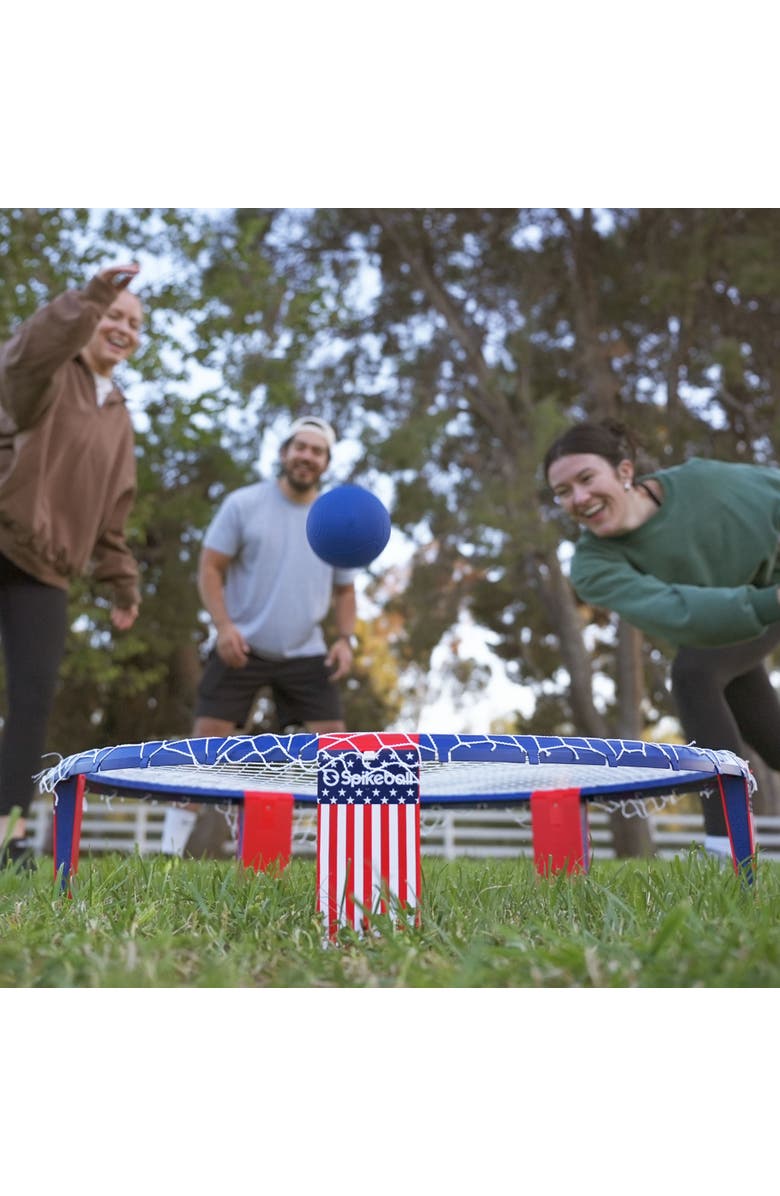 Spikeball Weekender USA Set Roundnet Outdoor Yard Game, Alternate, color, Multicolored