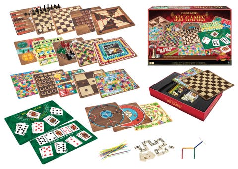 365 Games Classic Board & Card Games Set