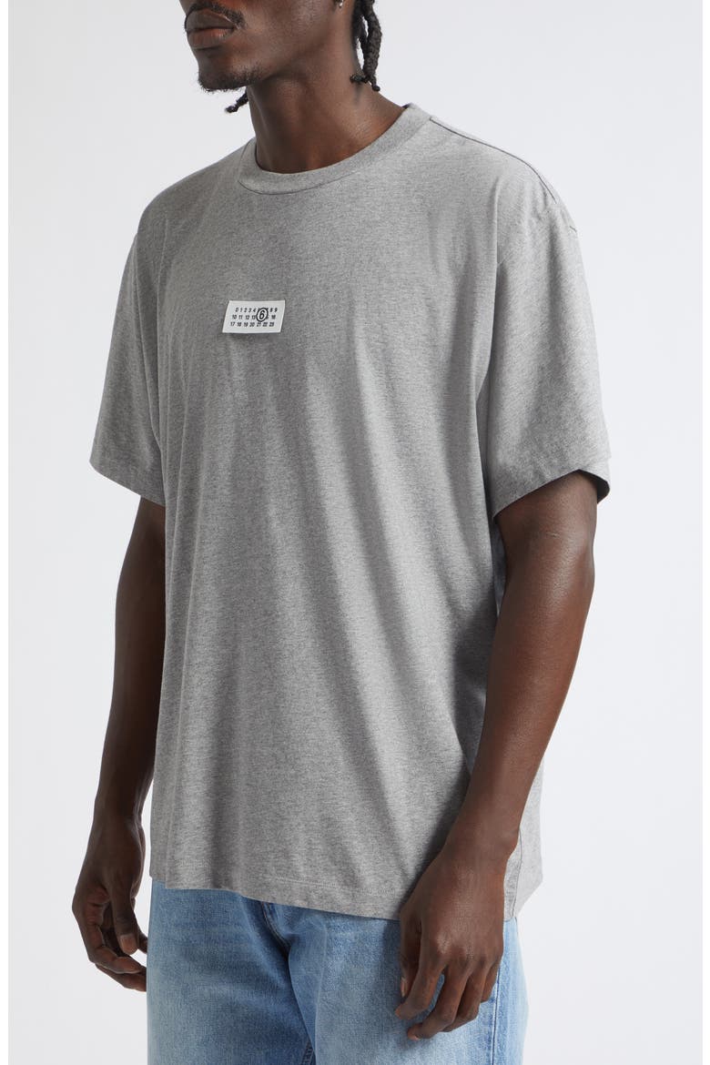 Oversize Numeric Cotton T-Shirt, Alternate, color, LIGHT GREY MELANGE