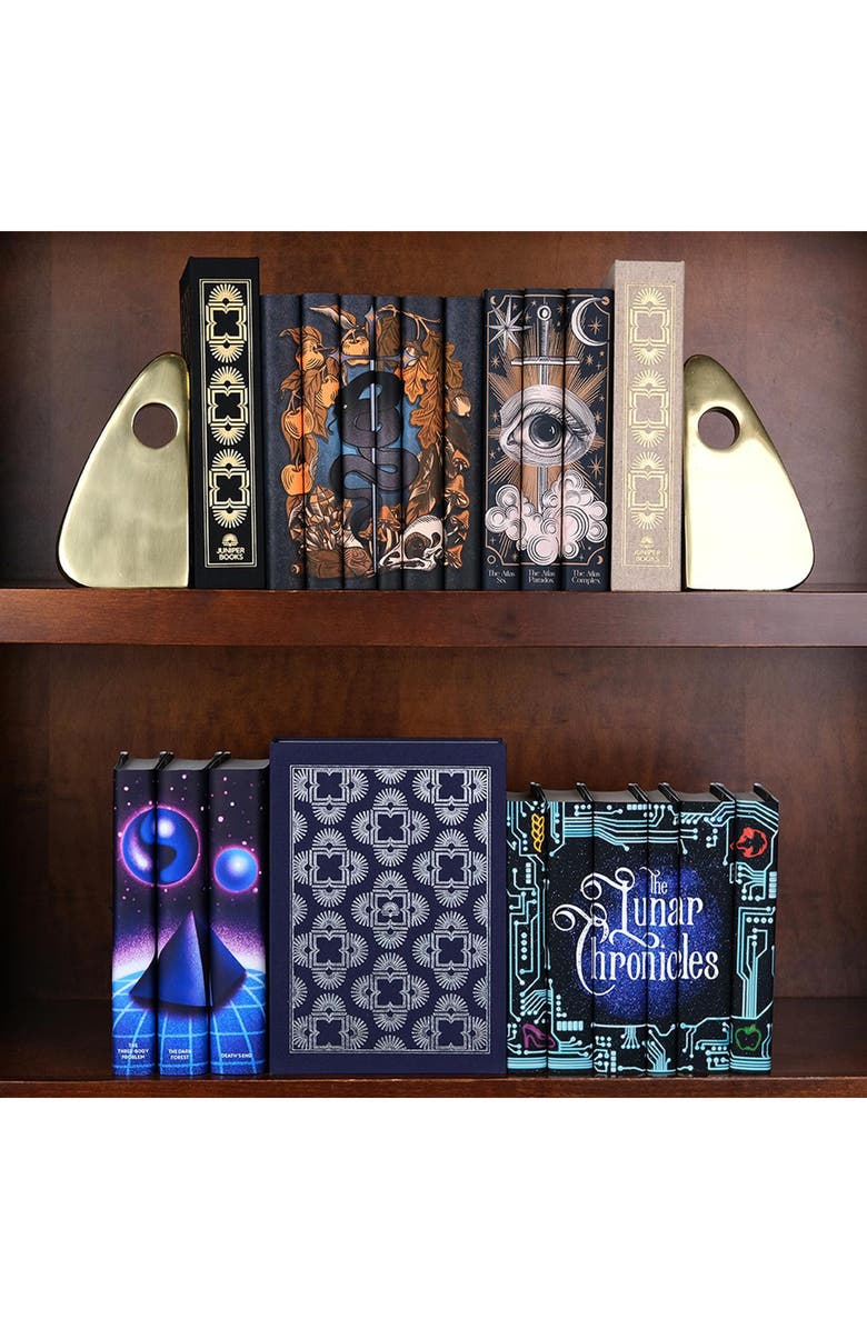 Juniper Books Dust Jacket Storage Box, Alternate, color, Black And Gold