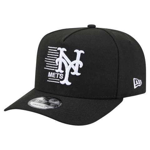 Men's New Era Black New York Mets Motion A-Frame 9FIFTY Snapback Hat