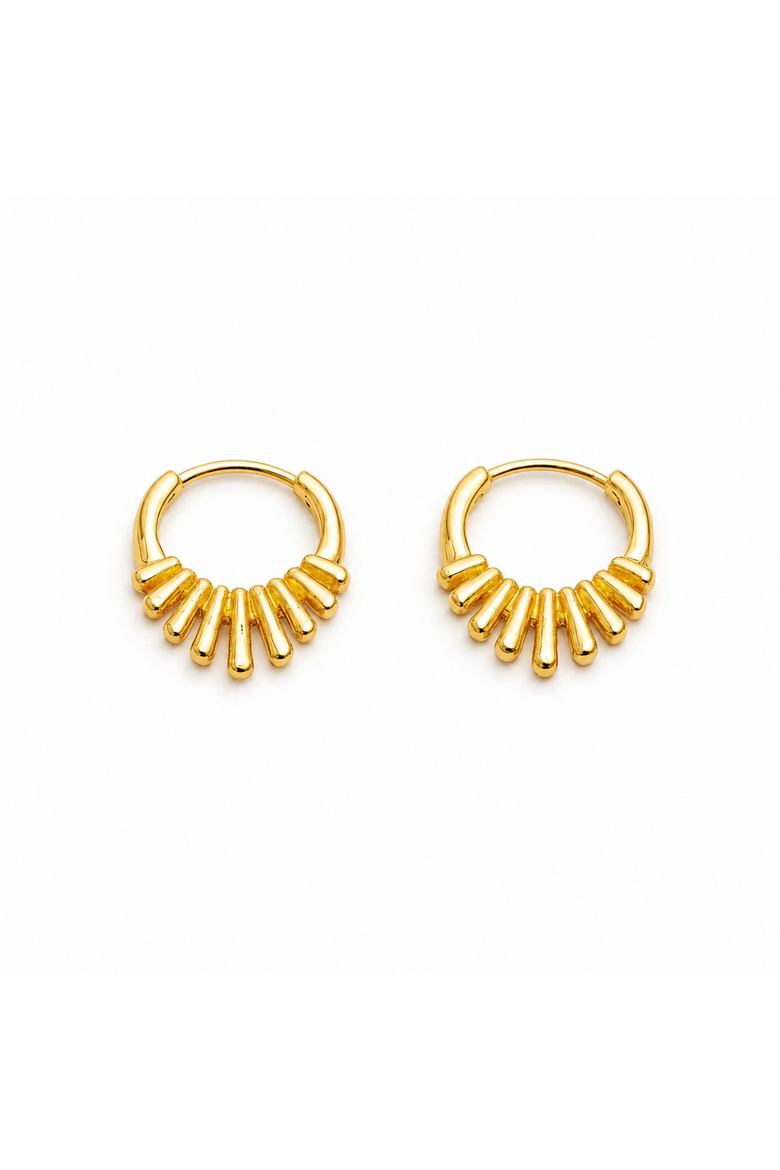 The Bellington Suncrest Hoops, Alternate, color, Gold