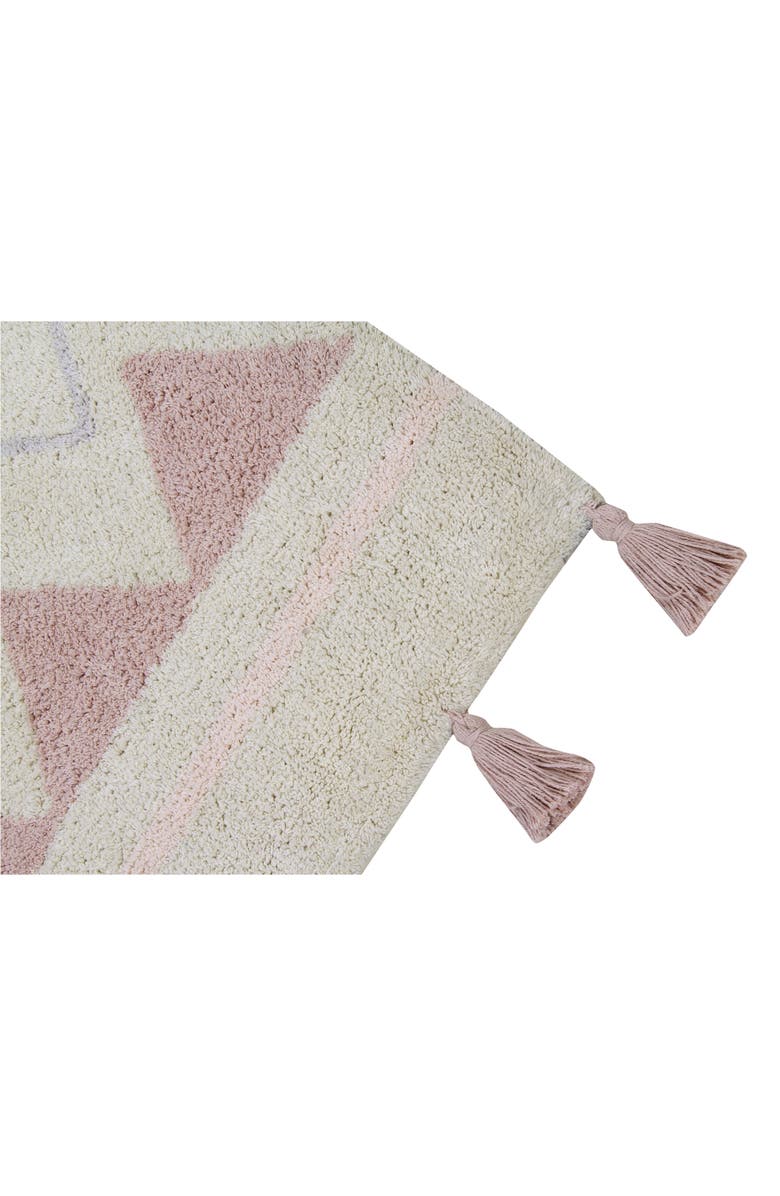 Lorena Canals Geometric Tassel Rug, Alternate, color, Azteca Natural-Vintage Nude
