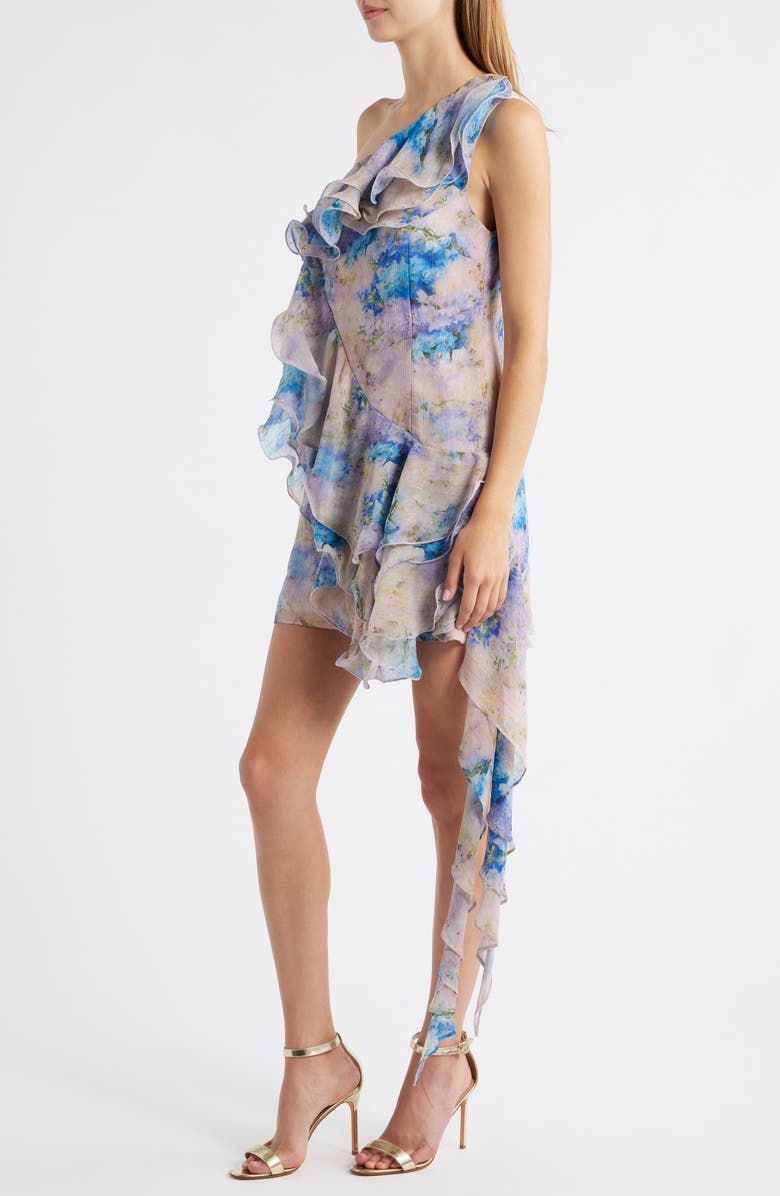 Elliatt Briony Floral One-Shoulder Minidress, Alternate, color, Floral Multi