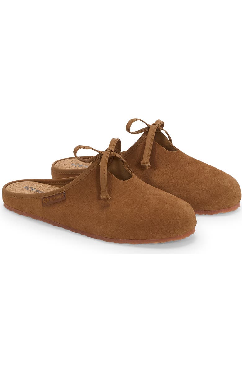 Superga 2445 Ballerina Mule Suede, Alternate, color, Brown Brique