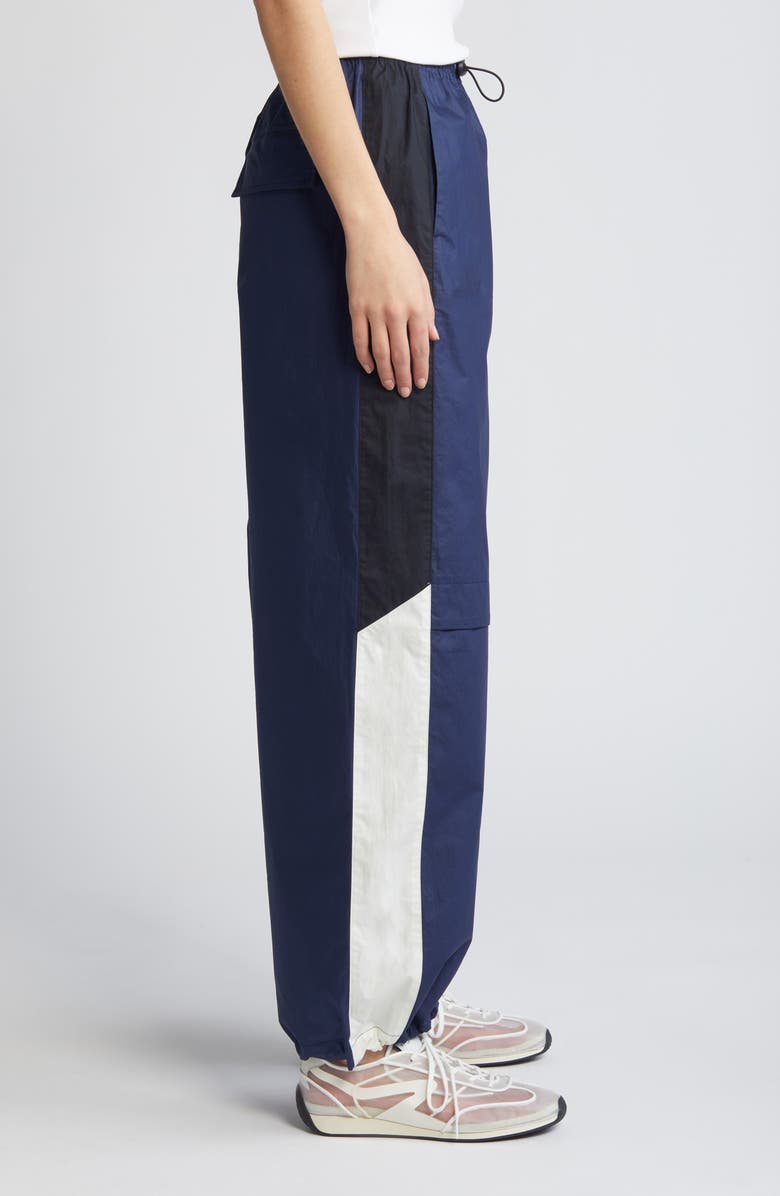 rag & bone Monica Cotton Track Pants, Alternate, color, Navy