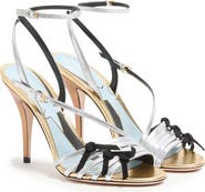 Valentino Garavani Metallic Ankle Strap Sandal