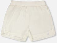 Deux par Deux Crinkle Jersey Elastic Waist Shorts