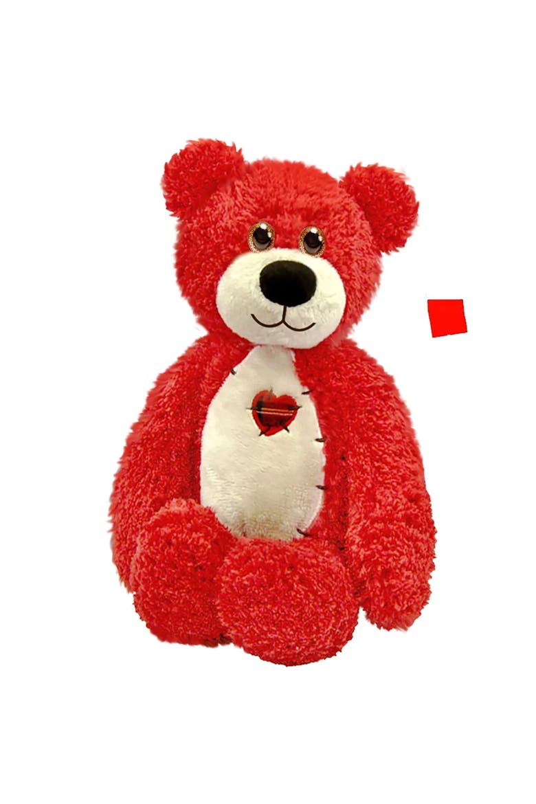 Tender Teddy, Red Plush Animal, Main, color, Red
