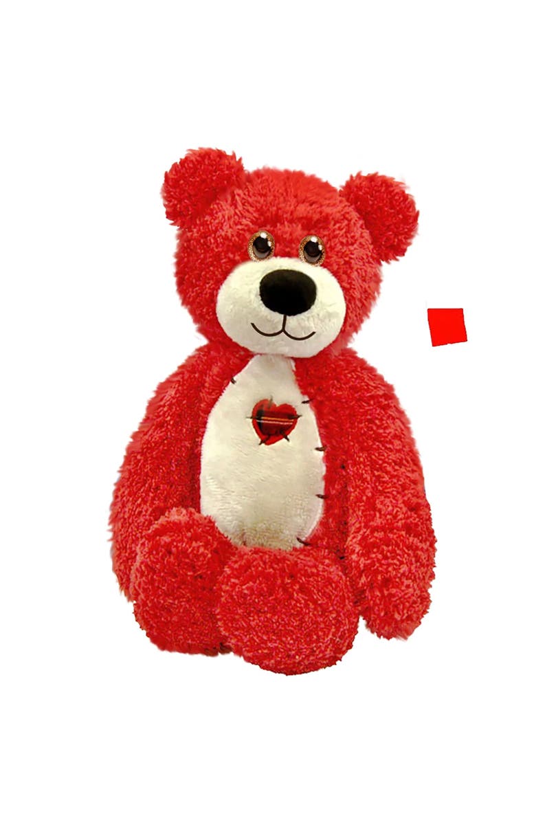 First & Main Tender Teddy, Red Plush Animal, Main, color, Red