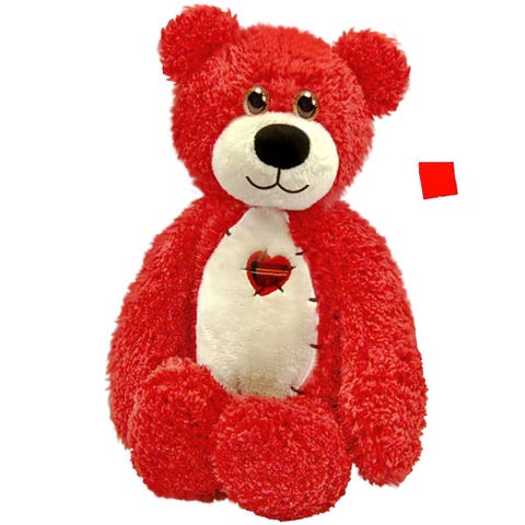 Tender Teddy, Red Plush Animal