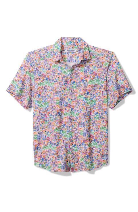 Bahama Coast Amalfi Views Short Sleeve Button-Up Shirt