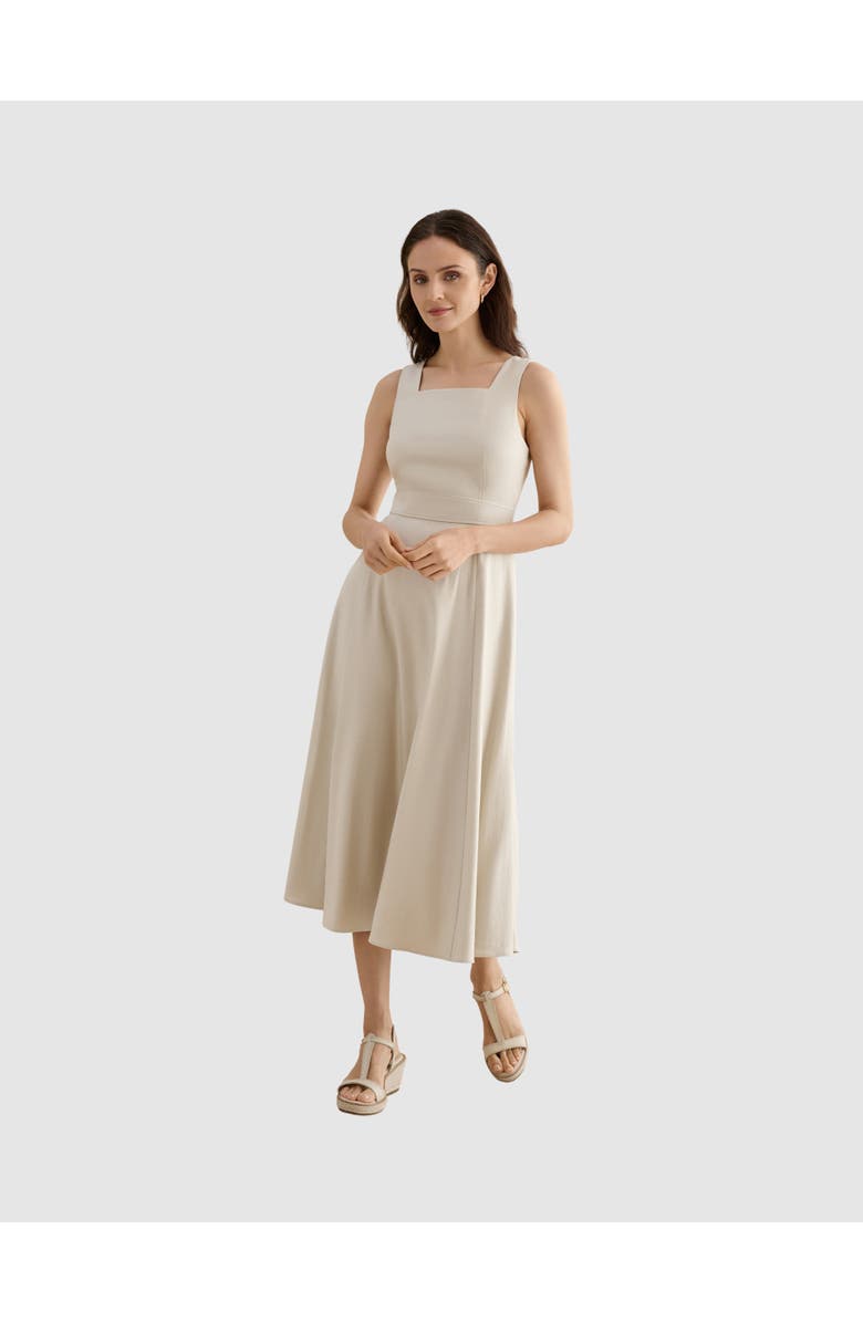 HOBBS LONDON Trinity Dress, Main, color, Neutral