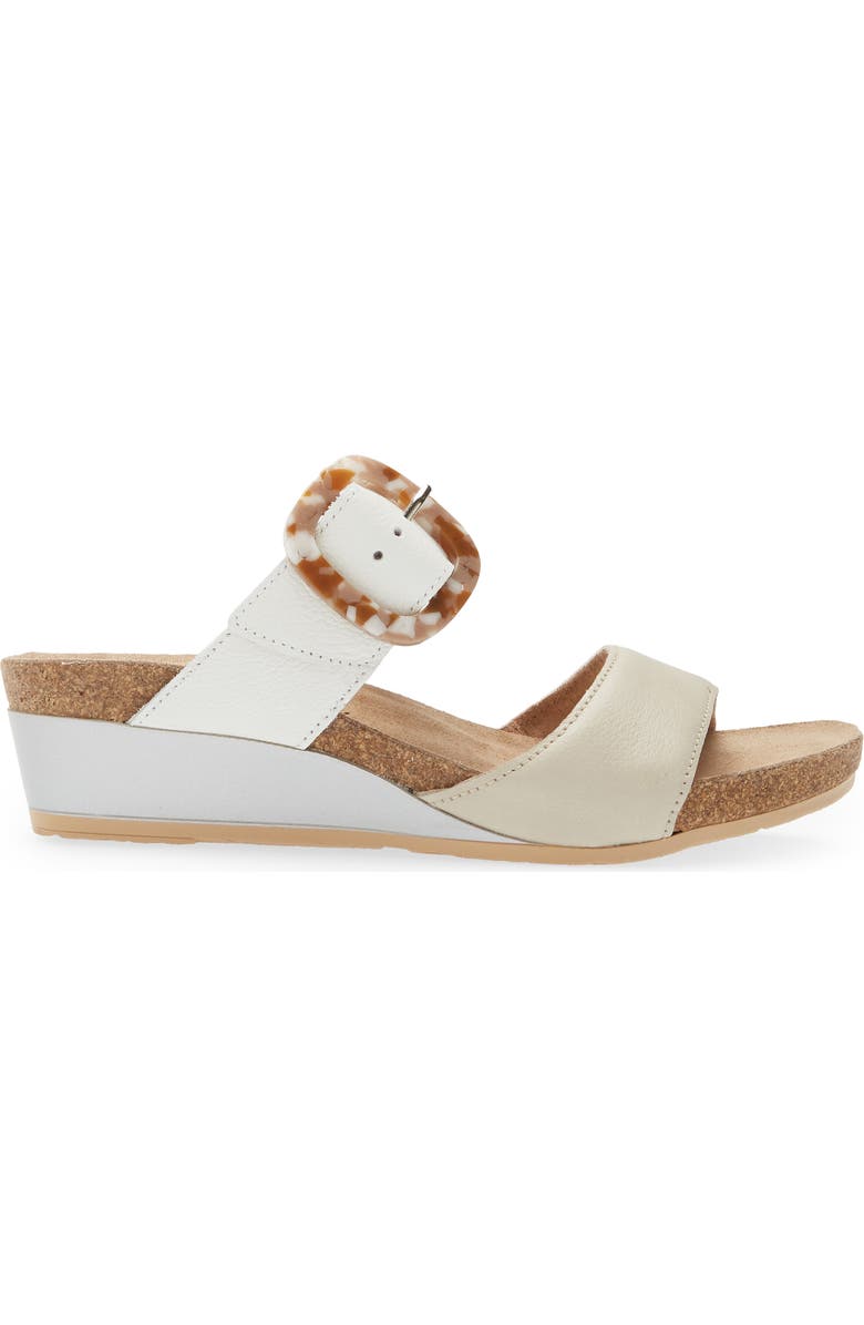 Naot Kingdom Wedge Slide Sandal, Alternate, color, Soft Ivory/ Soft White Leather