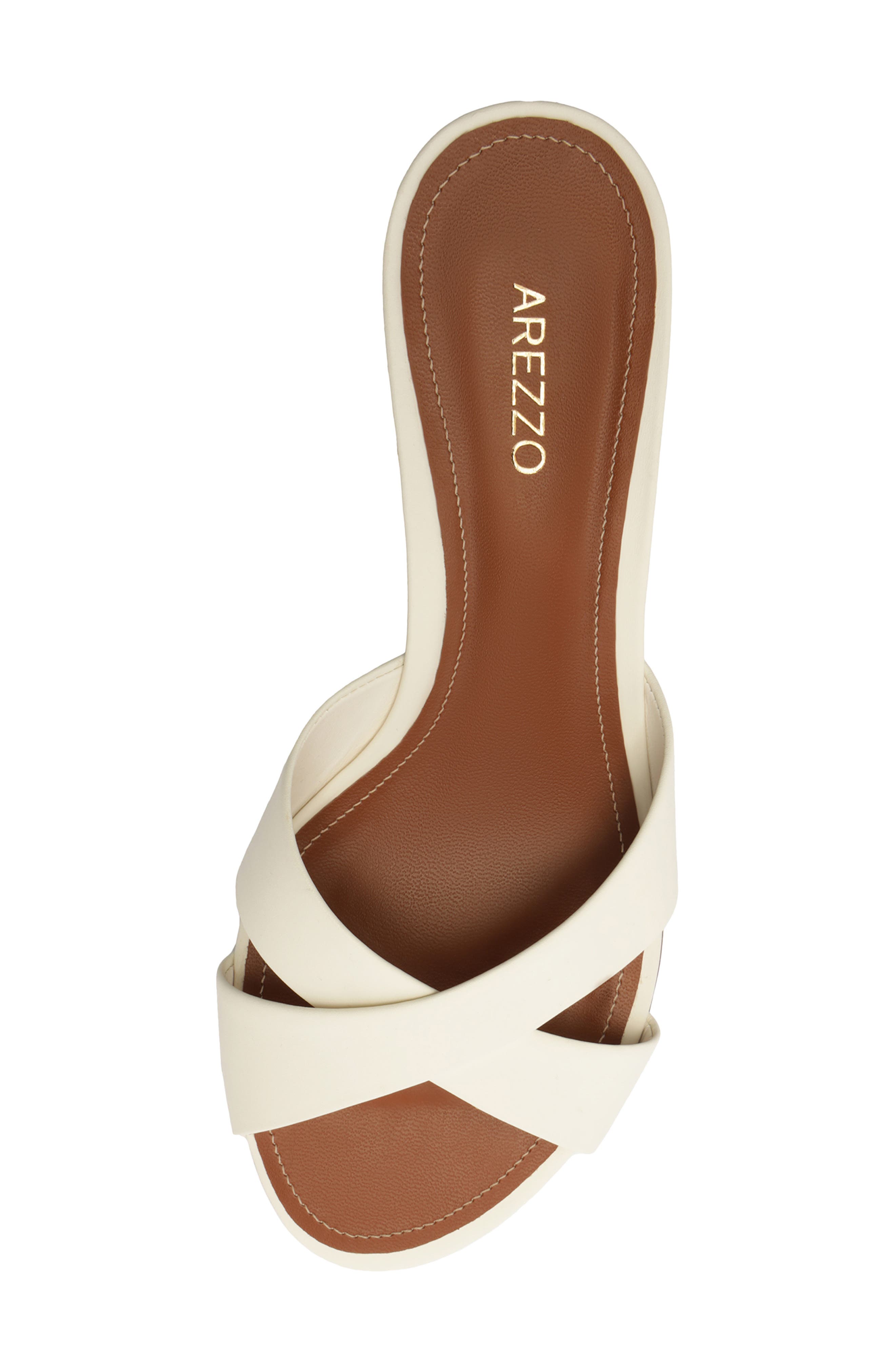 Arezzo Ava Wedge Sandal, Alternate, color, Crema White