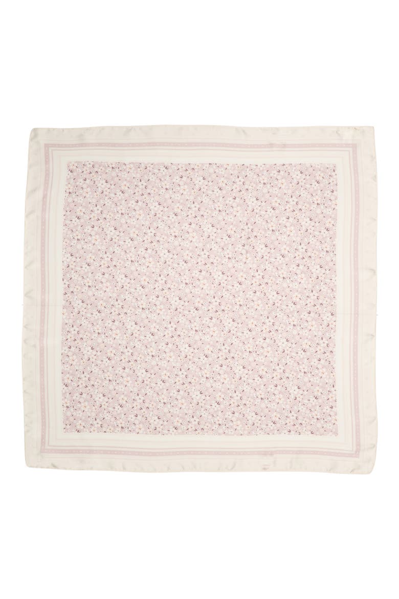 Square Satin Scarf, Alternate, color, PINK BABYS- BREATH
