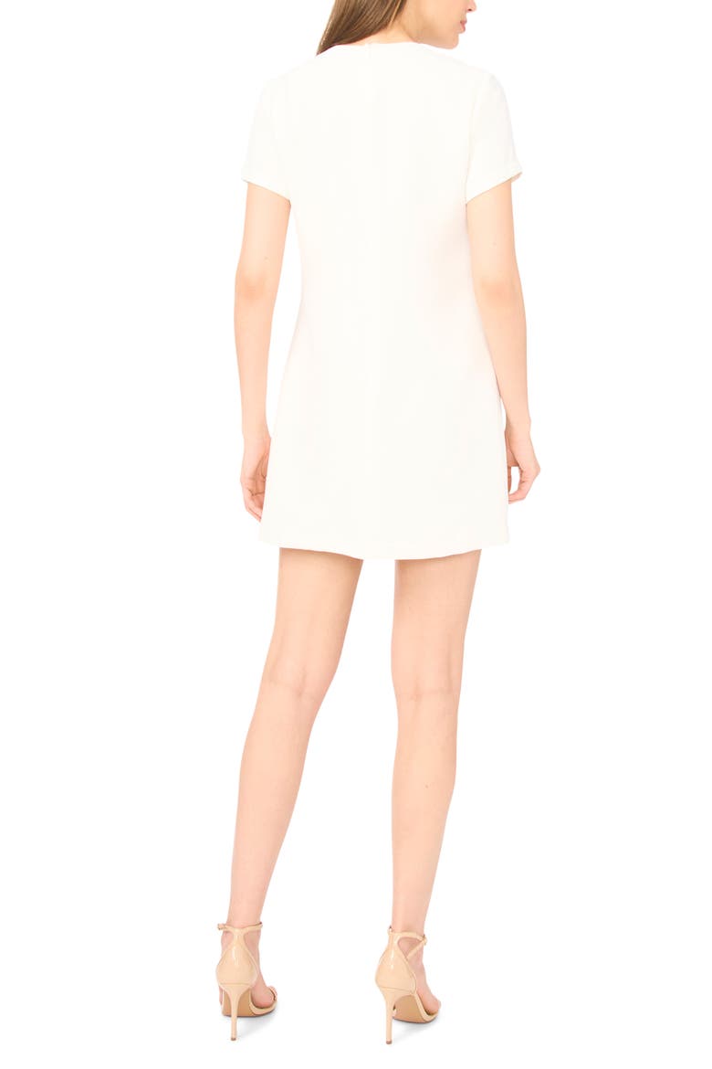 Embellished Bows Shift Minidress, Alternate, color, NEW IVORY