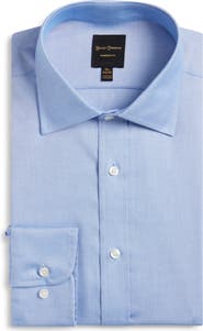 Hickey Freeman Modern Fit Pima Cotton Dress Shirt