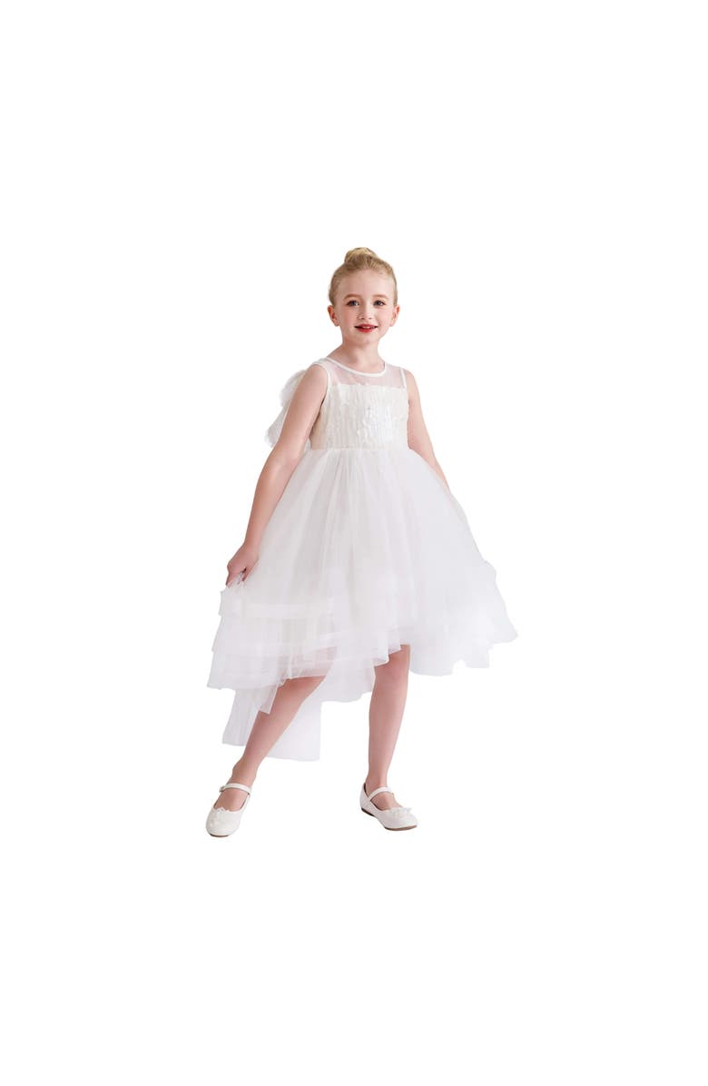 Tulleen Novalie Layered Tulle Dress, Alternate, color, White