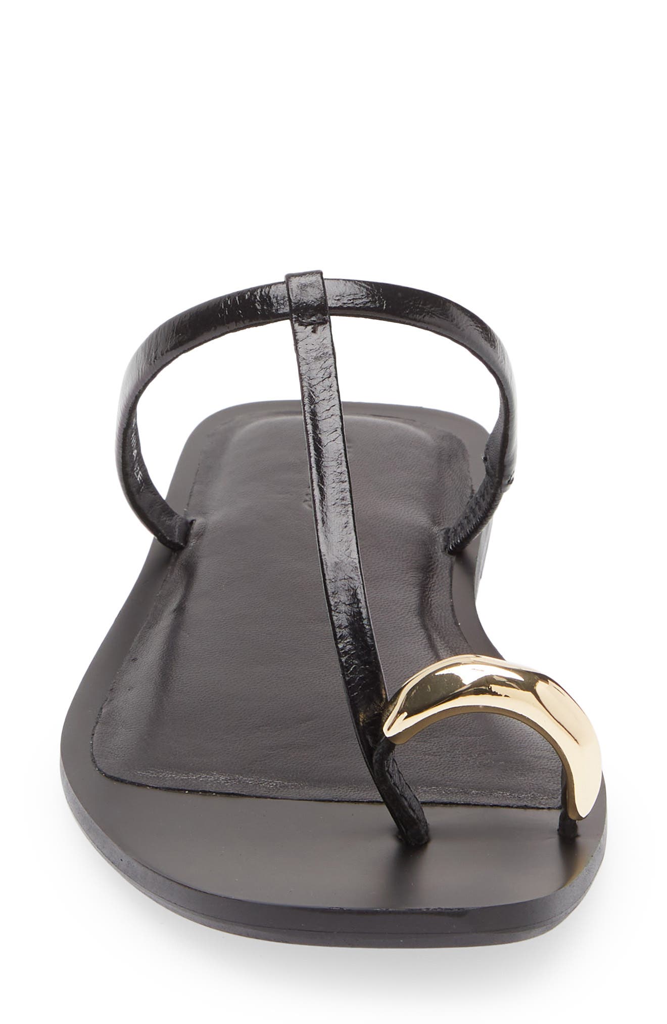 Madewell Toe Loop Sandal, Alternate, color, True Black