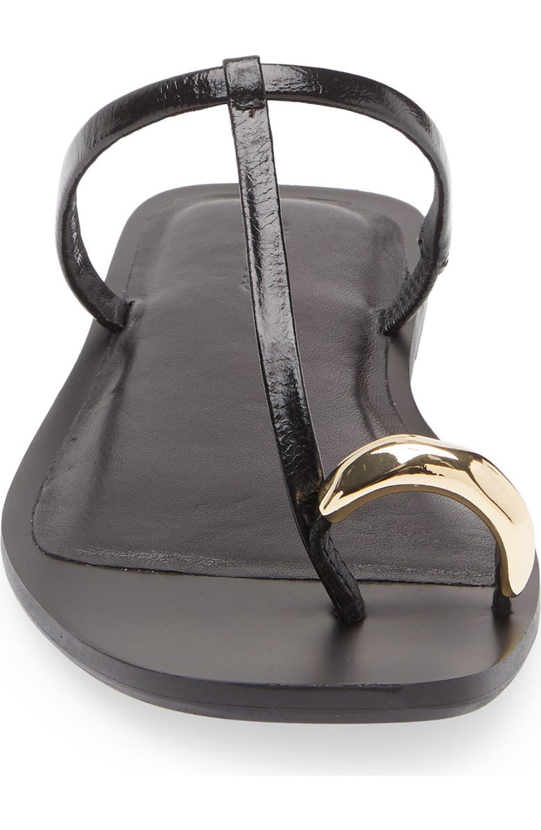 Madewell Toe Loop Sandal, Alternate, color, True Black