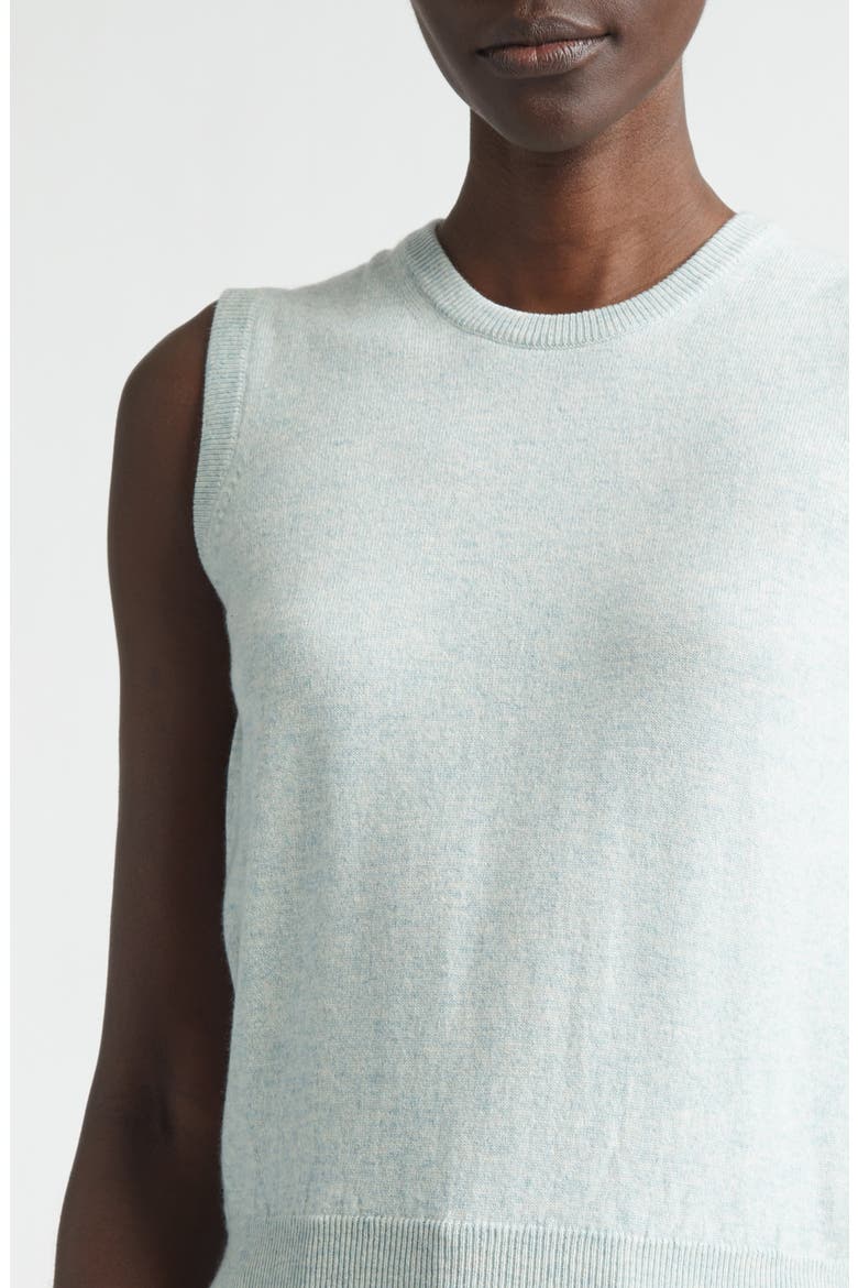 Iris Cashmere Sweater Vest, Alternate, color, LUNAN MINT