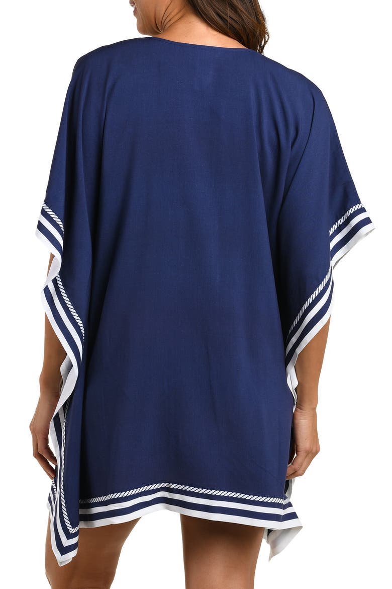 Mariner Cover-Up Caftan, Alternate, color, INDIGO