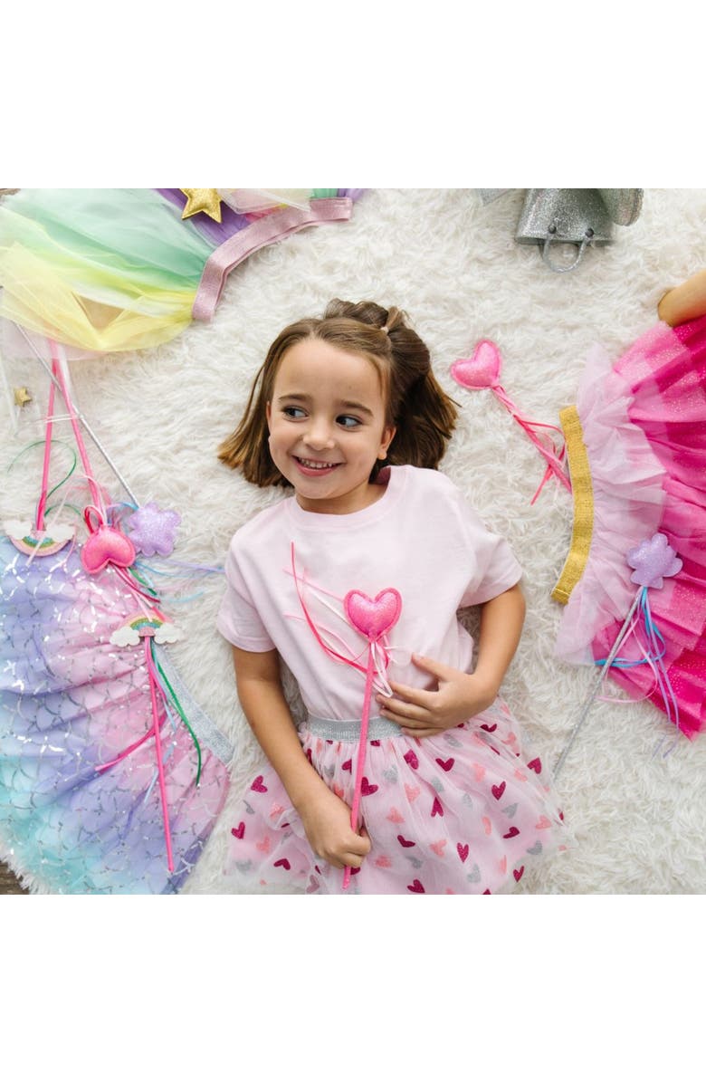 Sweet Wink Glitter Heart Valentine
s Day Tutu, Alternate, color, 