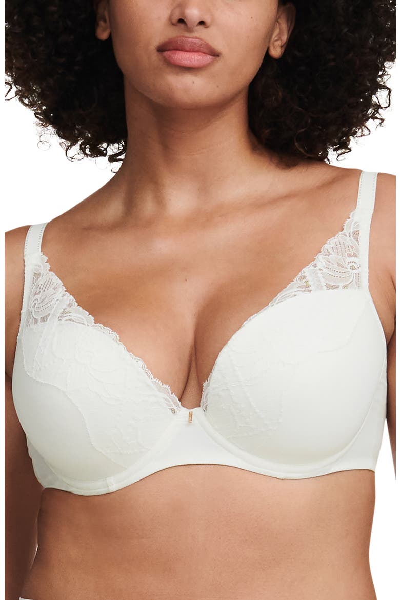Orangerie Dream Plunge T-Shirt Bra, Main, color, MILK-LW