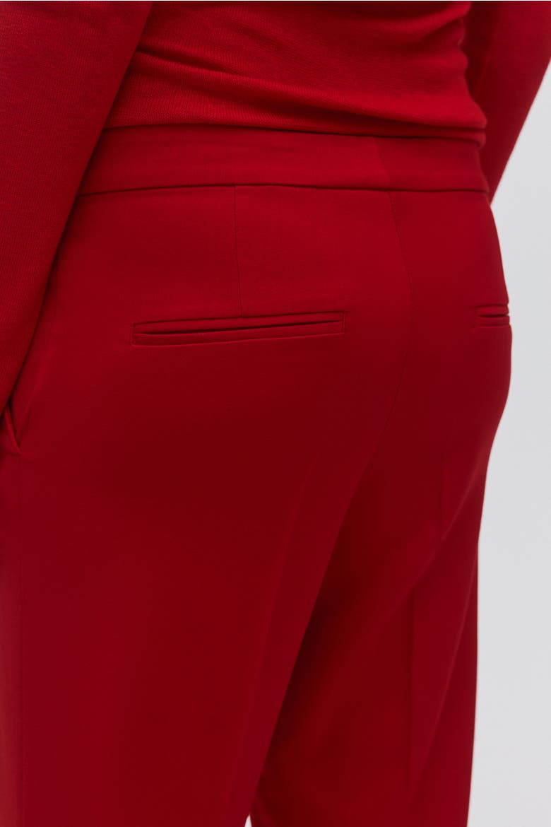 Flared Tailored Trousers, Alternate, color, Red