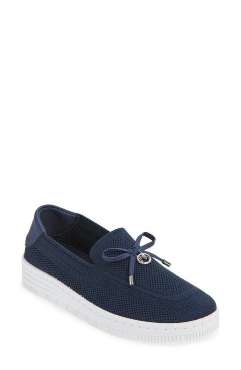 Annette Bow Charm Knit Slip-On Sneaker (Women)