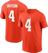 Nike Men's Nike Deshaun Watson Orange Cleveland Browns Player Name & Number T-Shirt
