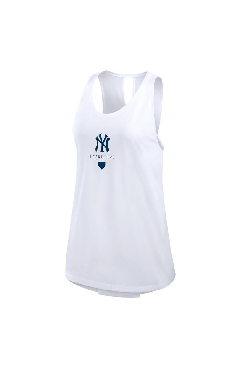 Nike Women's Nike White New York Yankees Team Crossback Tank Top, Alternate, color,