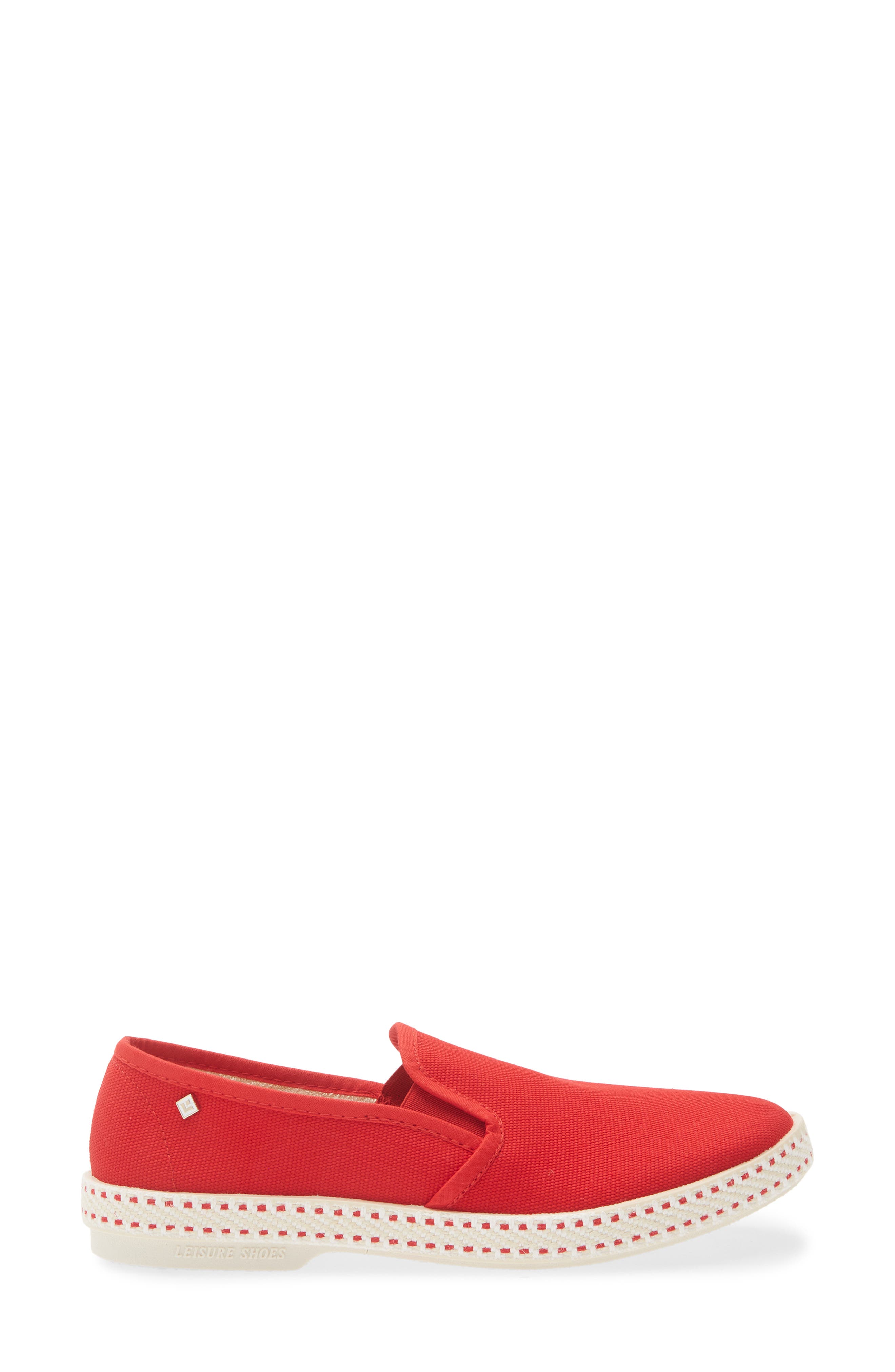 Rivieras Classic Canvas Slip-On Loafer, Alternate, color, Rouge