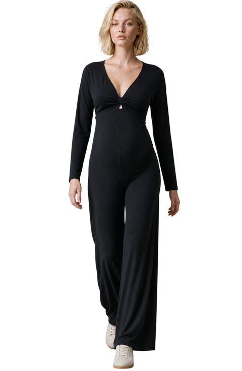 Maternity & Nursing Long Sleeve Jumpsuit Valentina