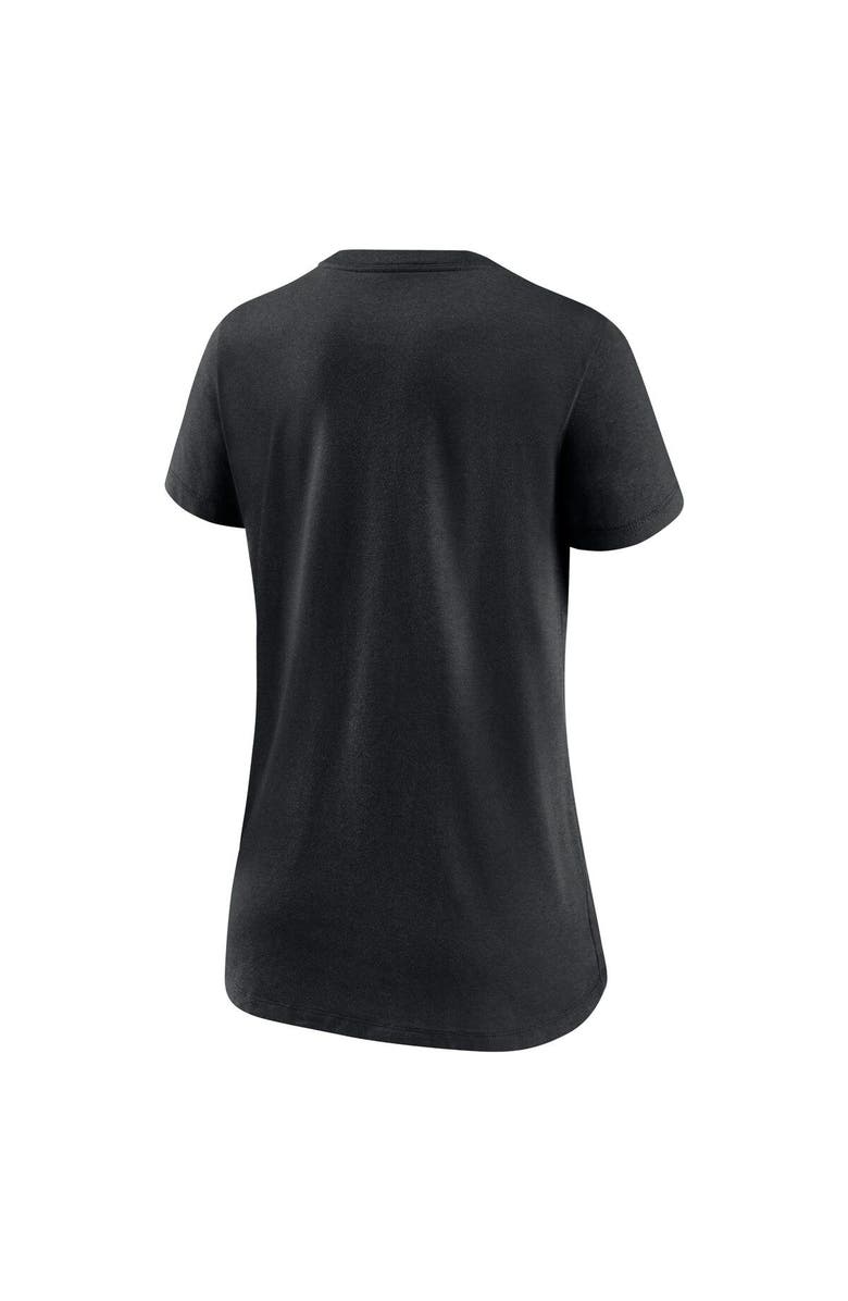 Nike Women's Nike Heathered Black Washington Commanders Tri-Blend V-Neck T-Shirt, Alternate, color, 