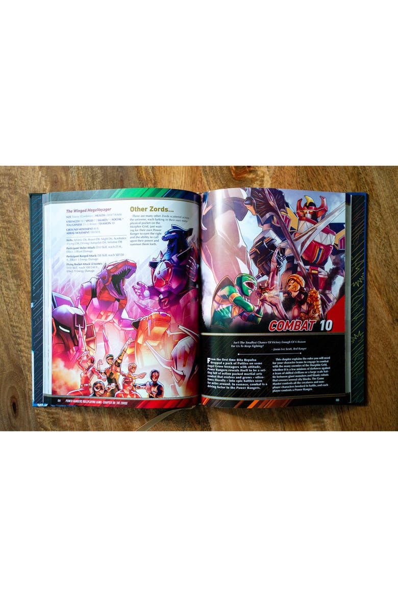 Power Rangers Roleplaying Game Core Rulebook, Alternate, color, Multicolored