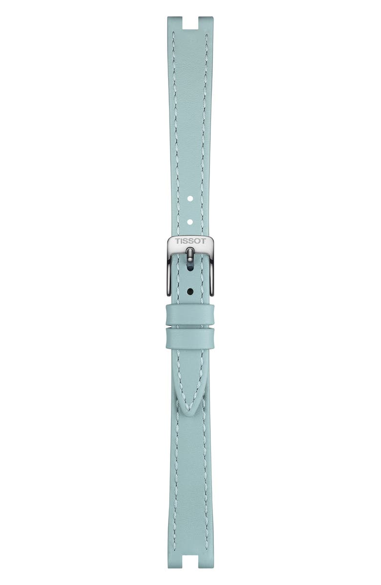 Tissot Bellissima Leather Strap Watch, 26mm, Alternate, color, Blue