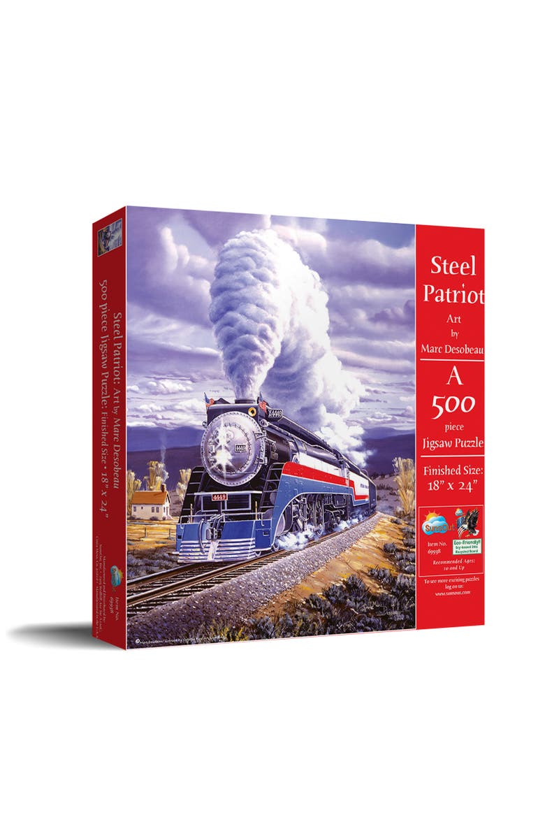 Sunsout Steel Patriot 500 piece Jigsaw Puzzle for Adults, Main, color, Multicolor