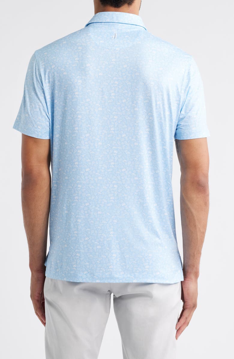 johnnie-O Wine Mixer Libation Print Featherweight Performance Polo, Alternate, color, Kona