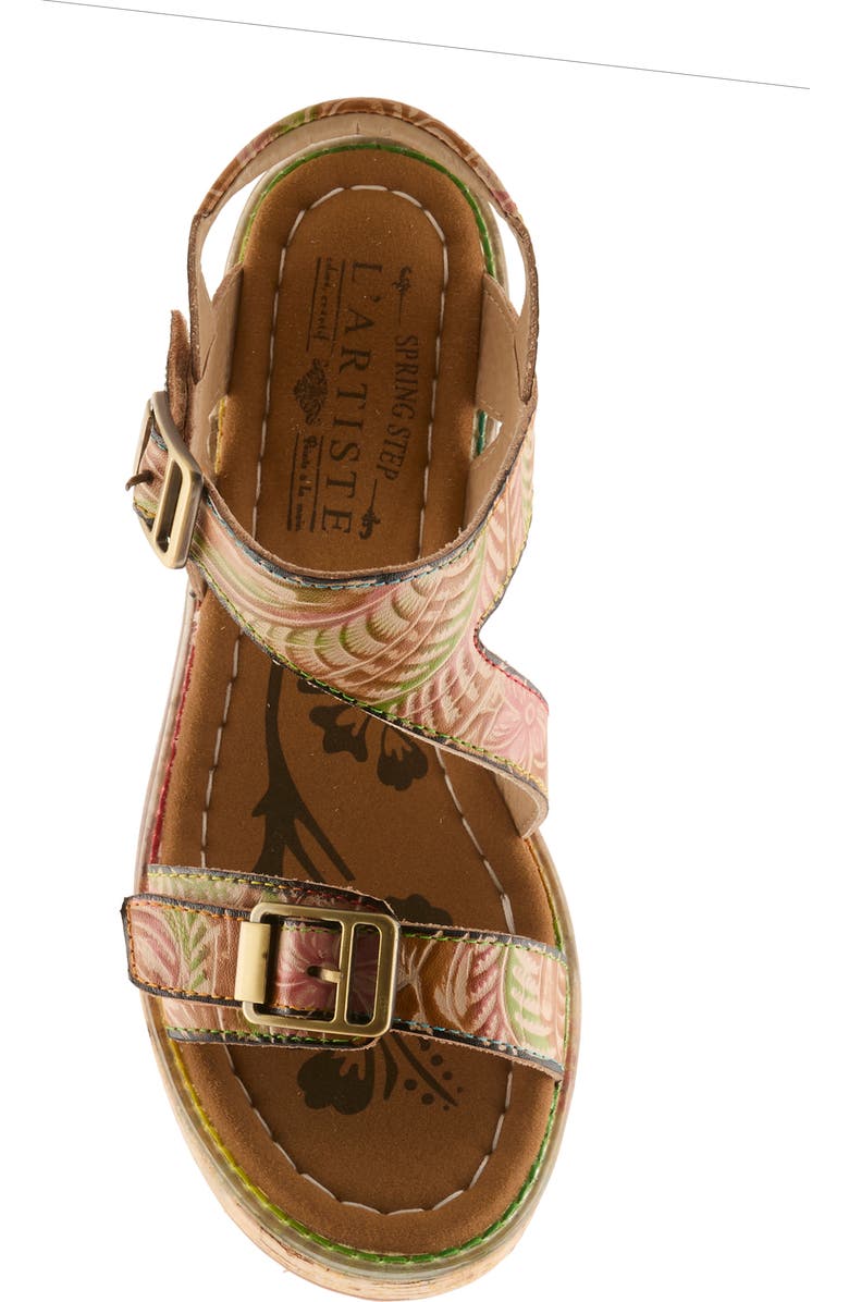 L
Artiste by Spring Step Jess Platform Sandal, Alternate, color, Tan Multi