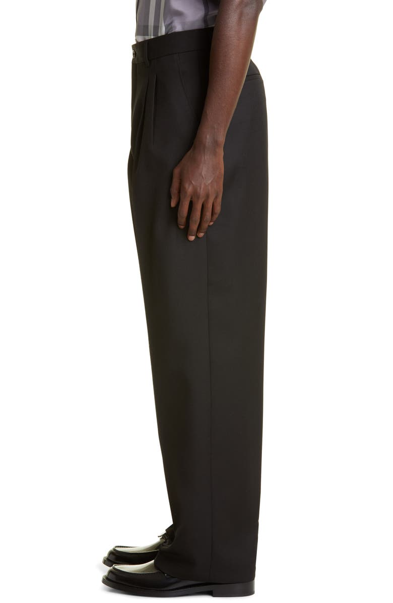 Burberry Men's Wide Leg Wool Pants, Alternate, color, 