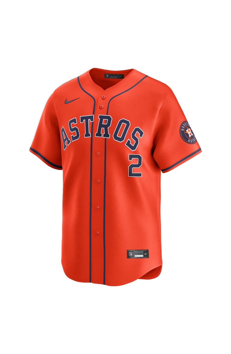 Nike Men's Nike Alex Bregman Orange Houston Astros Alternate Limited Player Jersey, Main, color, 
