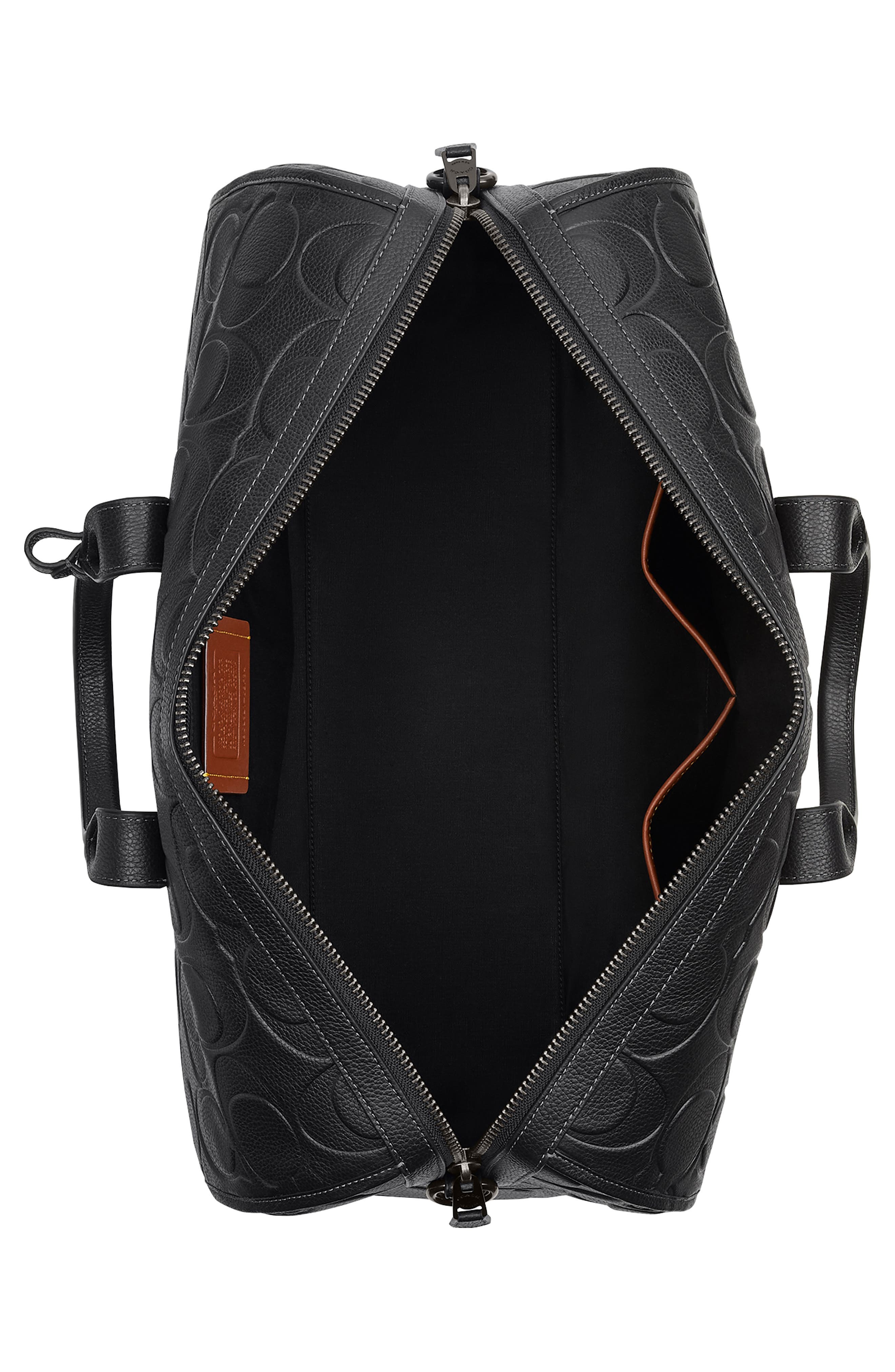 COACH Gotham 45-Inch Maxi Signature Embossed Leather Duffle Bag, Alternate, color, 