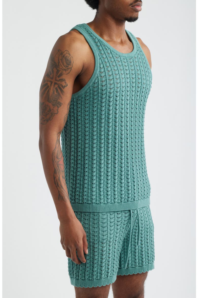 Salt Water Knit Tank, Alternate, color, TEAL