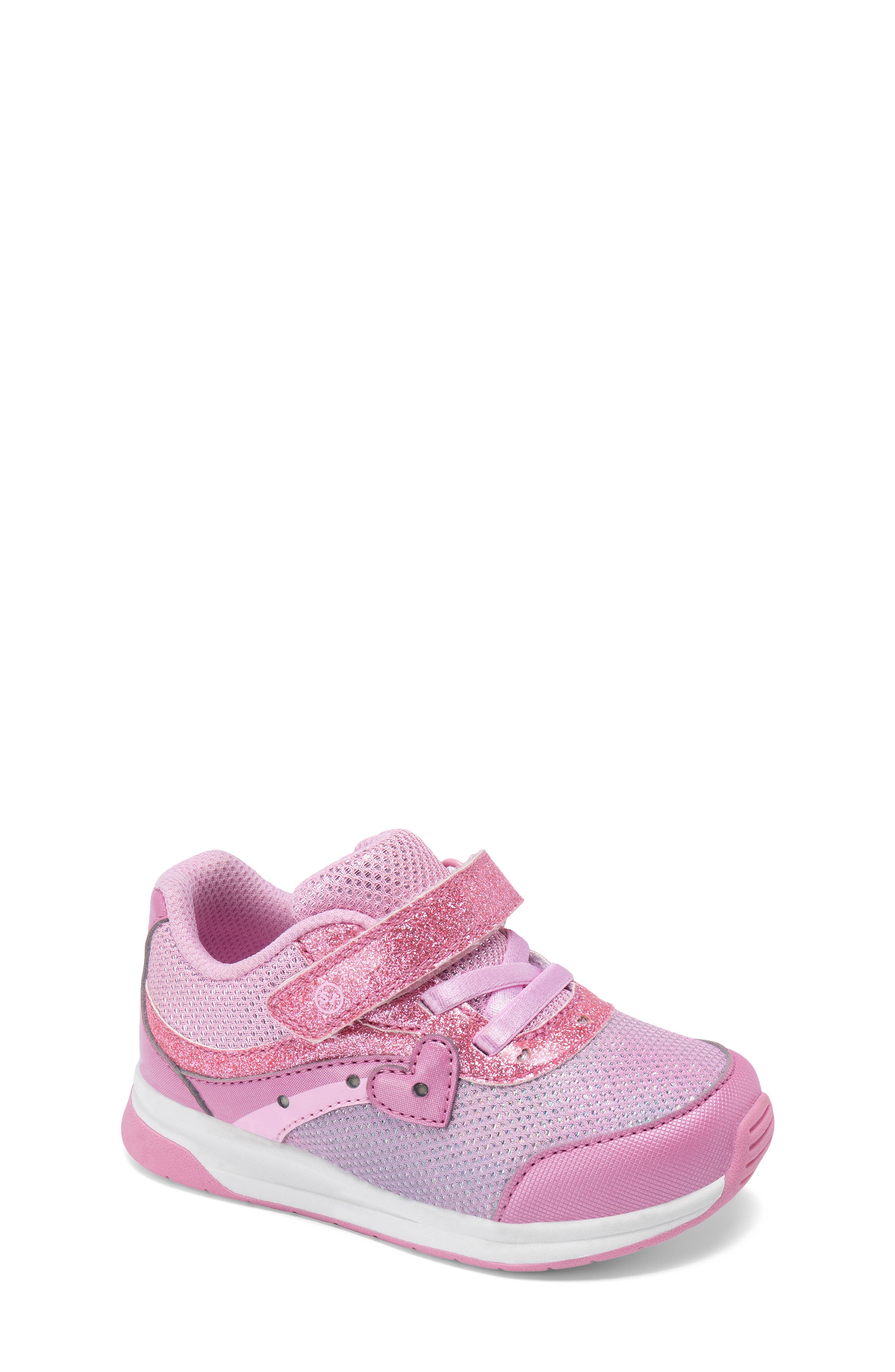 Stride Rite Kids' Lighted Heart Sneaker, Main, color, Pink