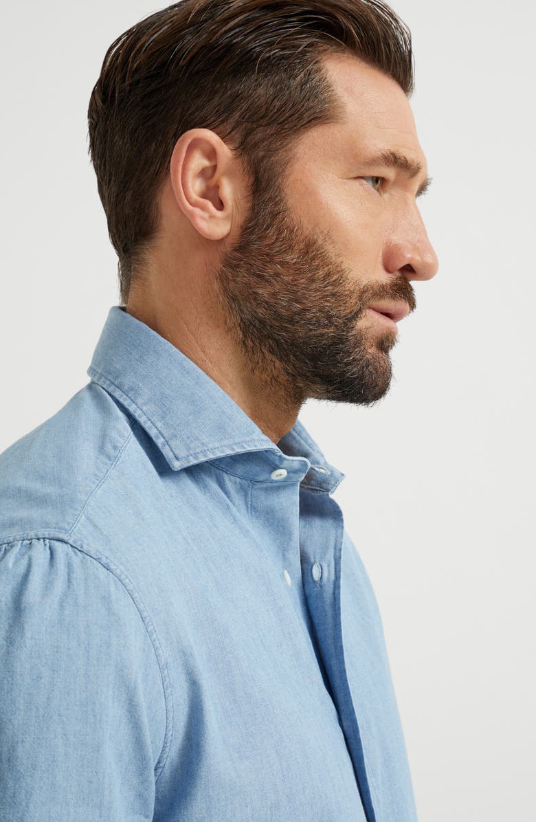 Brunello Cucinelli Chambray shirt, Alternate, color, 